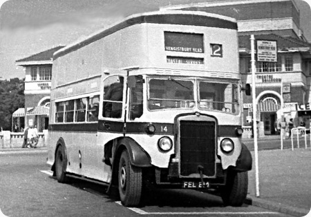 Bournemouth Corporation - Leyland Titan TD5 - FEL 214 - 14