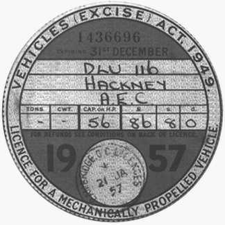 DLU 116 tax disc