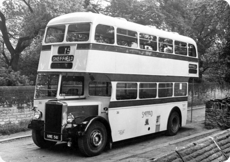 Sheffield Corporation - Leyland Titan PD2 - NWE 561 - 361