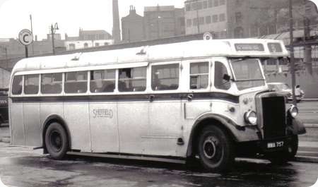 Sheffield Corporation – Leyland Tiger – MWA 757 – 57